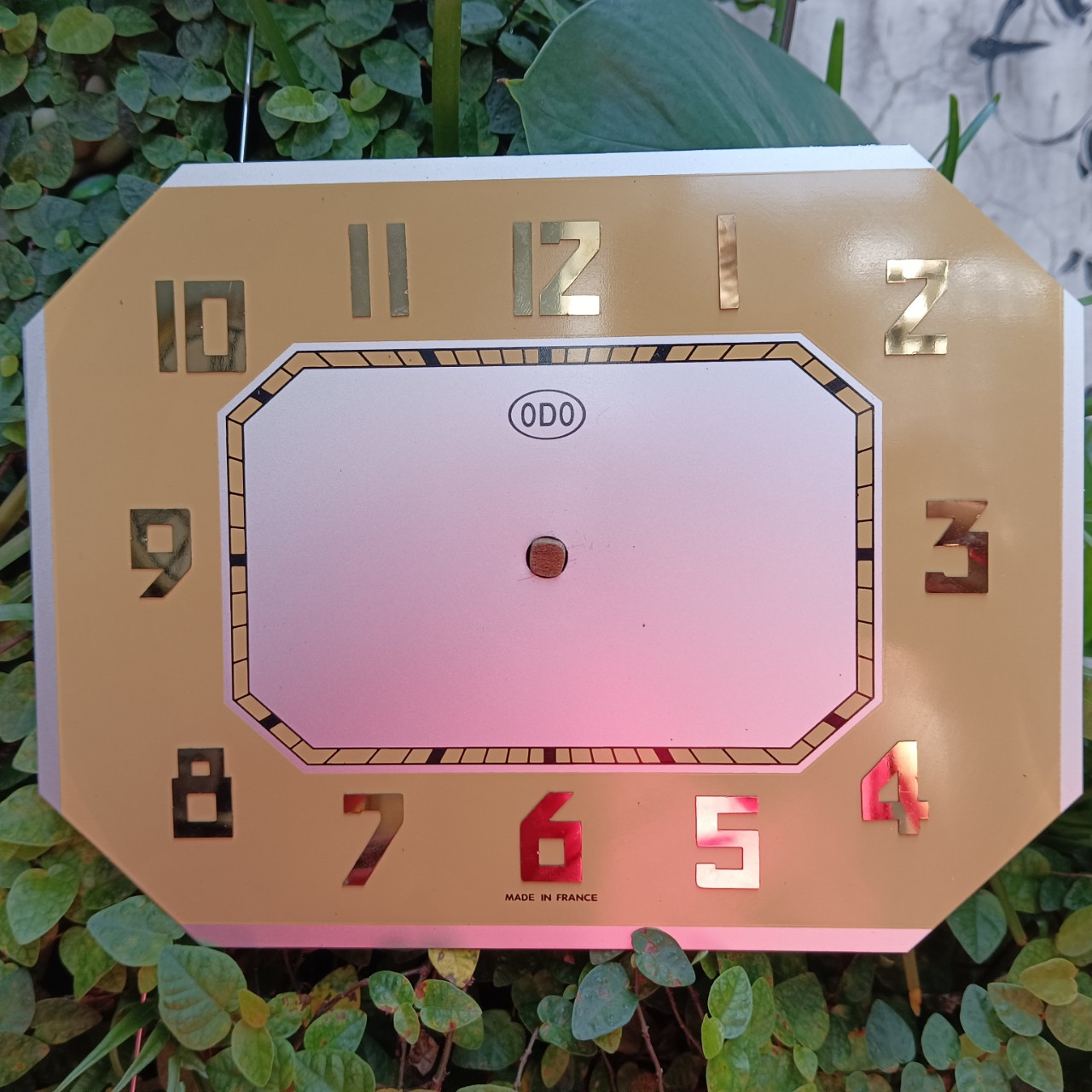 Mặt số nhôm đồng hồ Odo mặt bát giác ngang Kankoo Clock