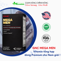 [CHÍNH HÃNG] GNC Mega Men - Viên uống bổ sung Vitamin tổng hợp cho Nam giới hỗ trợ năng lượng trí não tim mạch và hệ miễn dịch