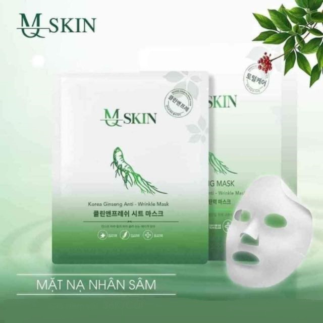 [Hcm]Mặt Nạ Thạch Nhân Sâm Mq Skin Ginseng Mask 10 Miếng/ 1 Hộp - 8936117150142 (1)