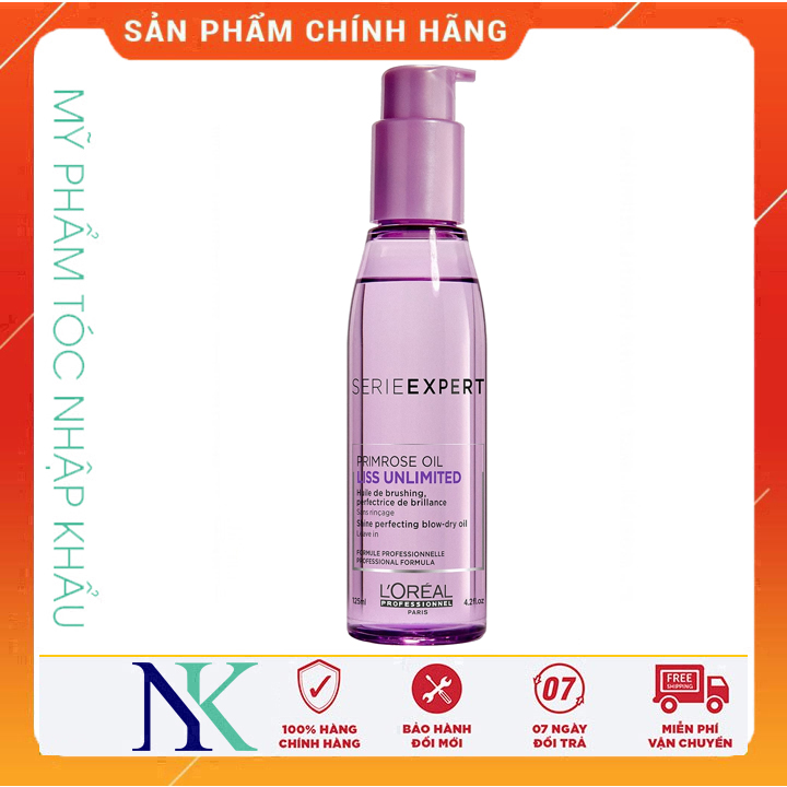 [Hcm]Dầu Dưỡng Bóng Loreal Chống Nhiệt Khi Sấy 125Ml