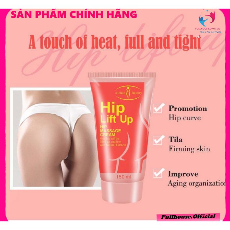 [Hcm][Hàng Chuẩn] Kem Nở Căng Mông Hip Lift Up Thái Lan 150Ml An Toàn Săn Chắc Vòng 3 Nâng Vòng 3 Tròn Đầy Evashop69