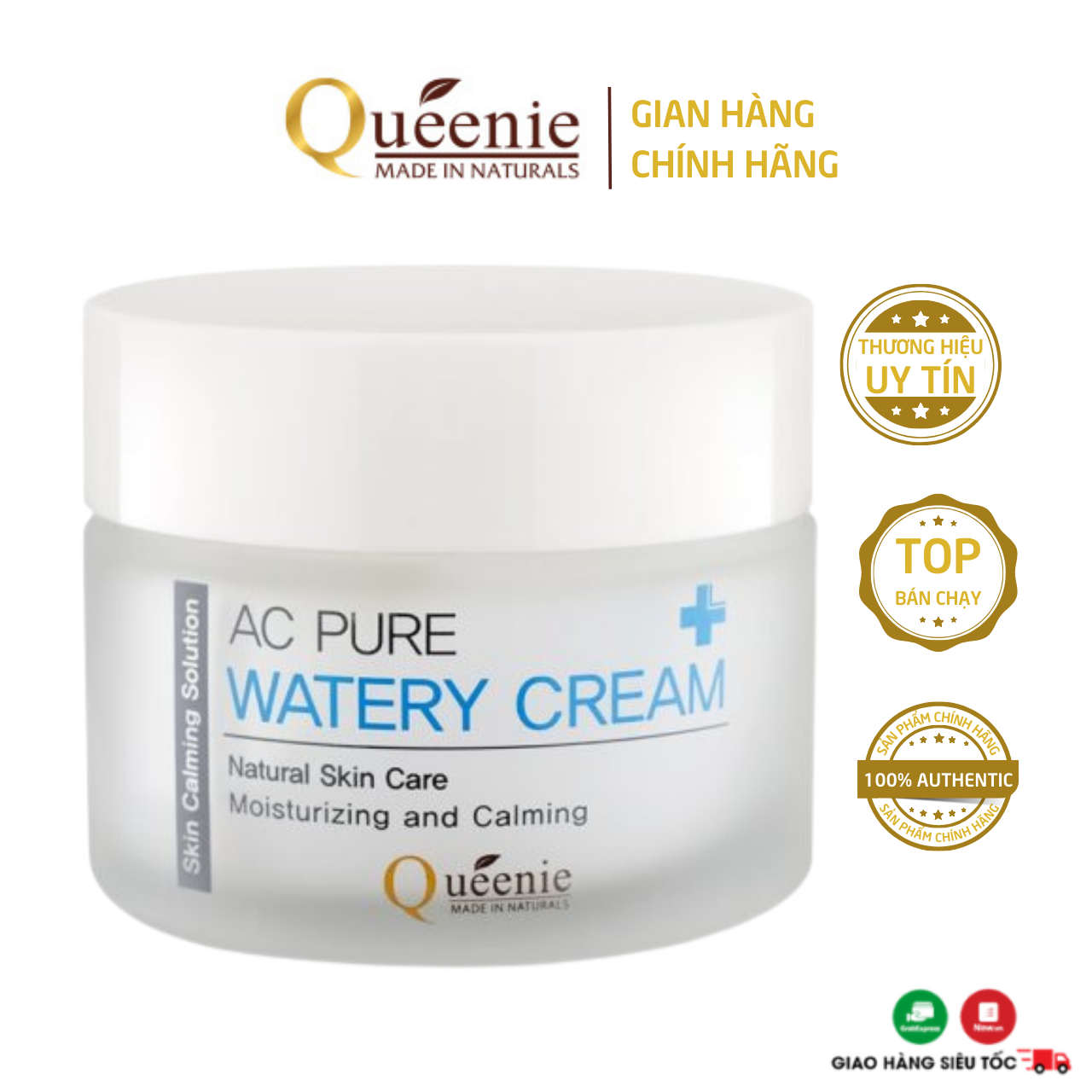 Kem dưỡng da Queenie AC Pure giàu dưỡng chất chống oxy hóa - Mỹ phẩm Hàn Quốc