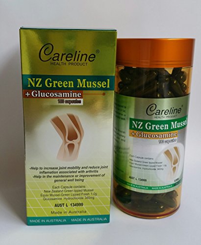(Hàng Chính Hãng Úc) Hỗ Trợ Điều Trị Xương Khớp Cao Cấp Careline Nz Green Mussel 180 Viên – Nhập Từ Úc