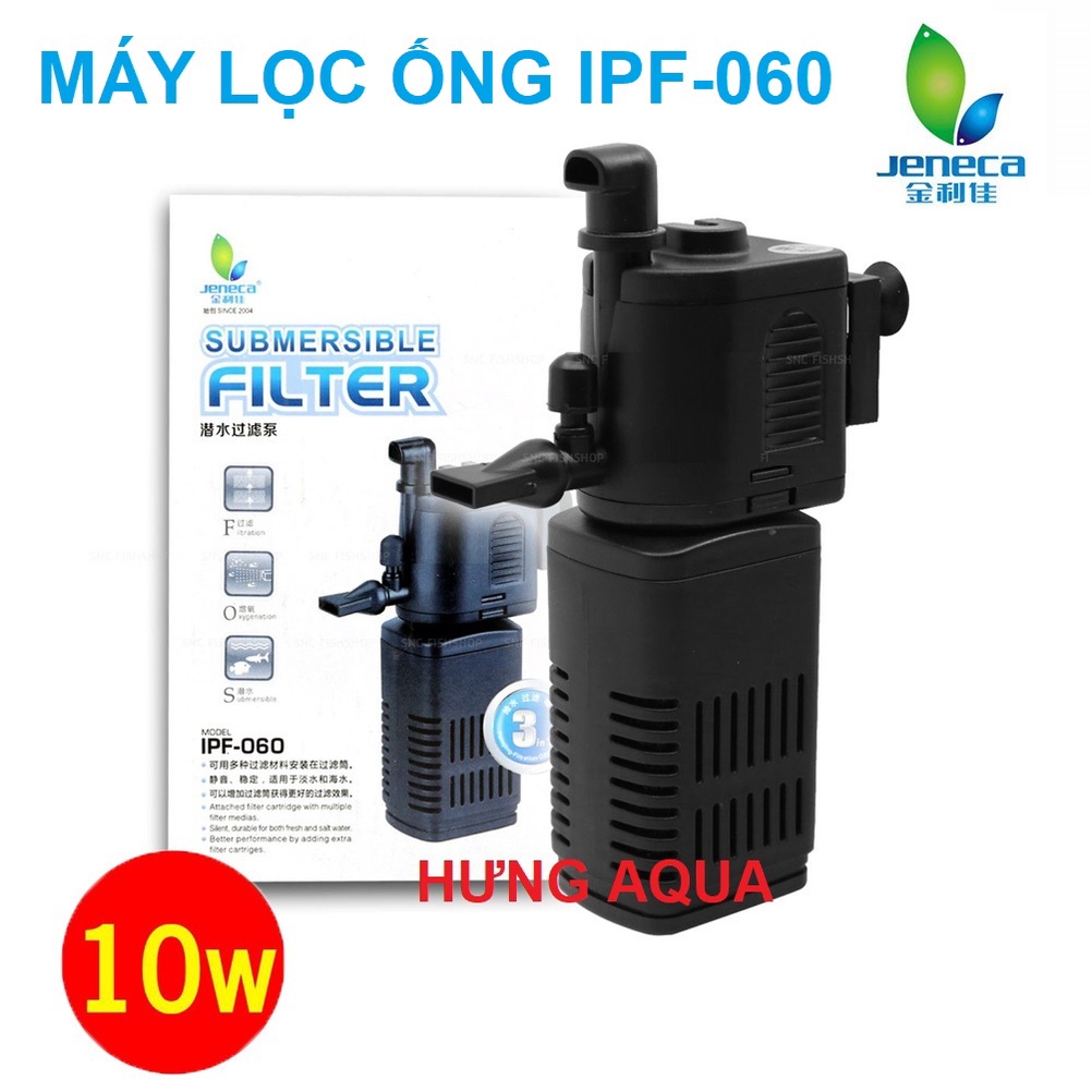 Máy lọc bể cá - máy lọc chìm - Máy lọc vi sinh bể cá Jeneca IPF-060/ IPF-080 cho hồ cá hồ thủy sinh 