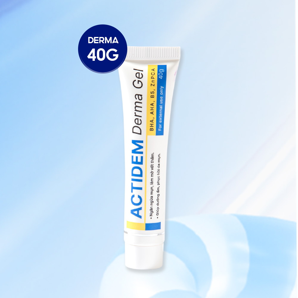 Gel giảm mụn Actidem Derma Gel/ Gel giảm mụn mờ thâm Actidem Derma Extra Gel 18/40 gram