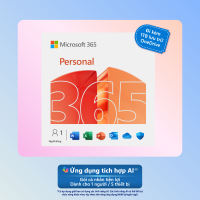 [ KEY GIA HẠN hoặc MUA MỚI ] Phần mềm Microsoft 365 PERSONAL | Dành cho 1 người | 12 tháng | 5 thiết bị/tài khoản | Word Excel PowerPoint | 1TB OneDrive