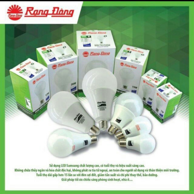 Bóng LED Rạng Đông ChipLED SAMSUNG 3W 5W 9W 12W 15W 20W CHÍNH HÃNG [ Hot ] [ Rẻ vô địch ]