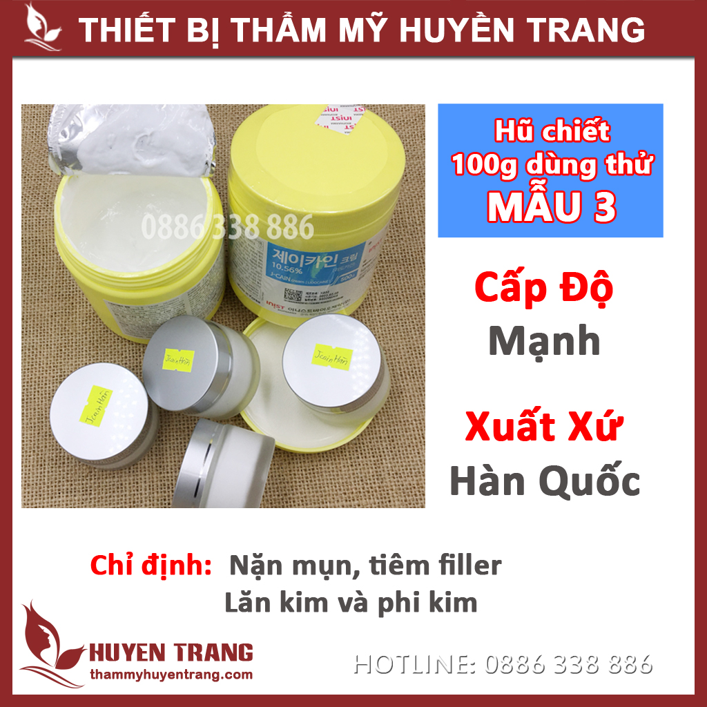 Kem Ủ Tê JCAIN NEOCAIN Hàn Quốc 500g Dùng Trong Nặn Mụn Lăn Kim Phi Kim Tiêm Filler