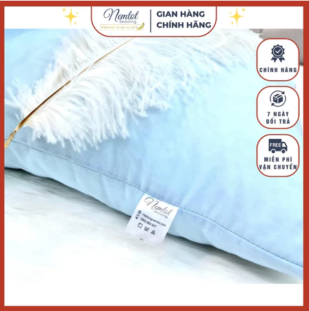 💥SALE 50%💥Gối Gòn Hơi Cho Bé Nằm Mềm Êm Thoáng Khí Gối Gòn Ép Kháng Khuẩn Cao Cấp_Nemtot Bedding