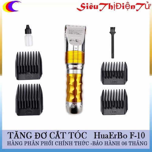 Tông Đơ Cắt Tóc Siêu Khỏe Bịn Trâu Huaerbo F10 Có Hộp Đựng Xịn