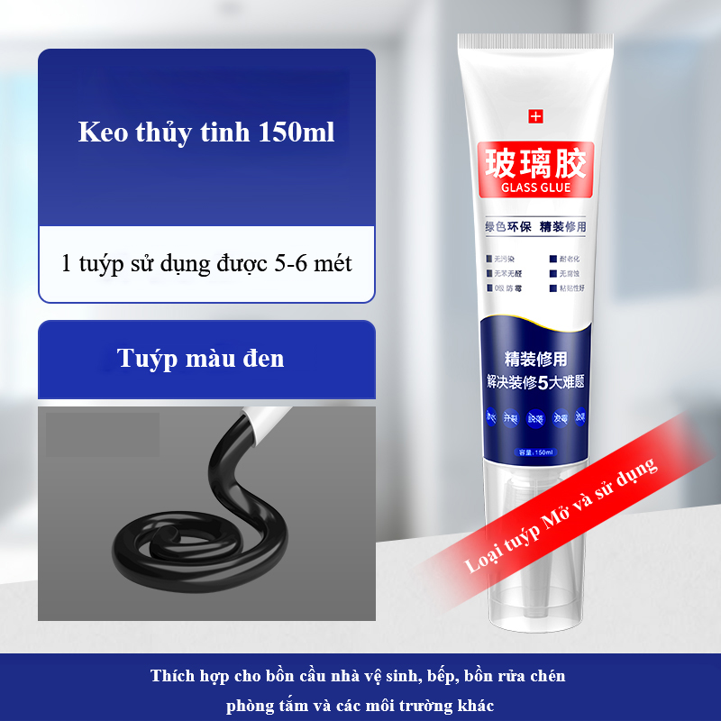 Keo chà ron đa năng chống thấm  DELIXI dạng tuýp keo chít ron gạch chuyên dụng cho nhà vệ sinh nhà t