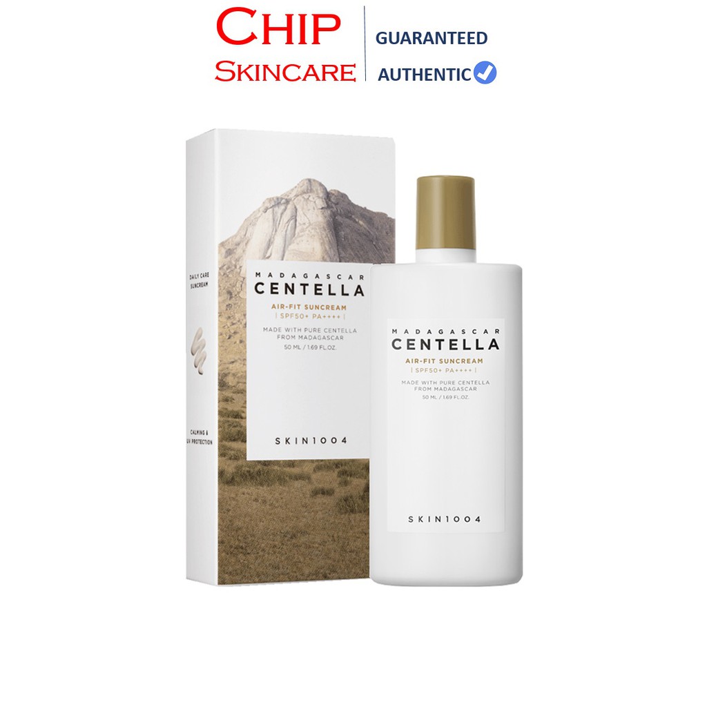 [Có Bill] Kem Chống Nắng Chiết Xuất Rau Má Dành Cho Da Nhạy Cảm Skin 1004 Madagascar Centella Air-Fit Sun Cream