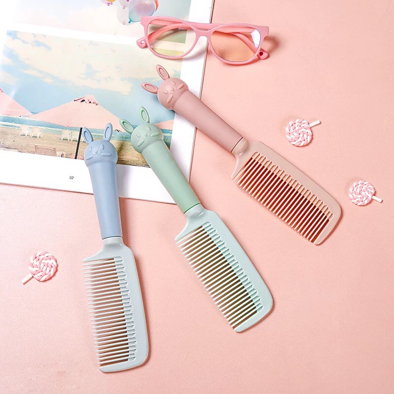 Lược Chải Tóc Tay Cầm Hình Thú Dễ Thương Chống Tĩnh Điện - TẶNG sticker cute