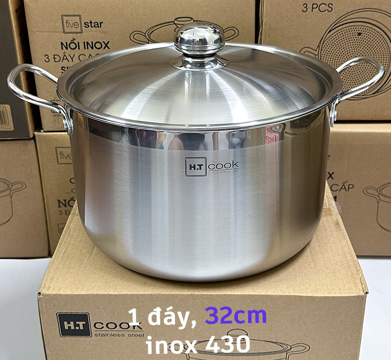 NỒI INOX NẮP INOX HT COOK 32 CM