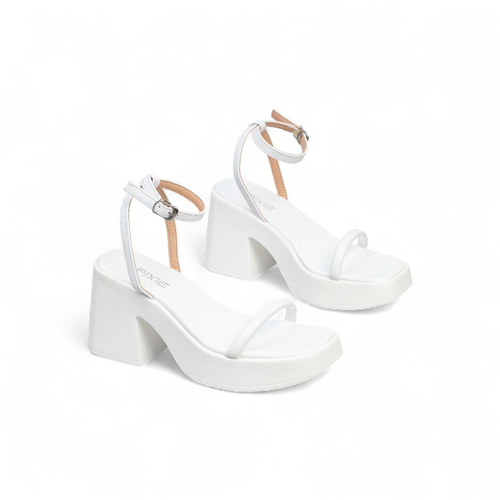 Giày Sandal Cao Gót Đúp 8cm Quai Mảnh Pixie E194