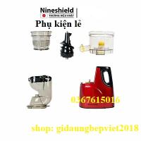 Phụ kiện máy ép chậm Nineshield KB - F8BNineshield KB - F10B lưới lọc bã khay nạp củ xoắn ca 2 vòi