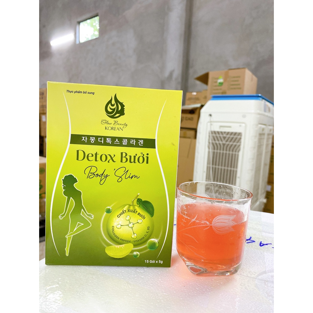 Trà Giảm Cân Detox Bưởi Body Slim An Toàn Hiệu Quả- Hỗ trợ giảm mỡ thải độc làm thon gọn vòng bụng đ