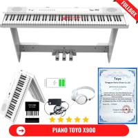 Đàn Piano Điện Toyo X900 Gấp Gọn -88 Phím Nặng Cảm Lực - Kết Nối Bluetooth + Bộ Chân Gỗ