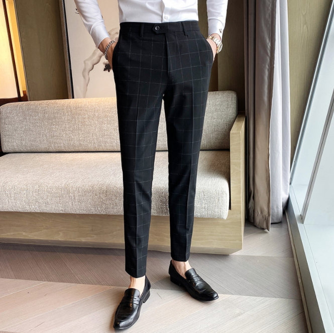 [Hoàn Tiền 15%] Quần tây nam (quần âu nam) kẻ ca ro trẻ trung nam tính thiết kế thời trang phong các