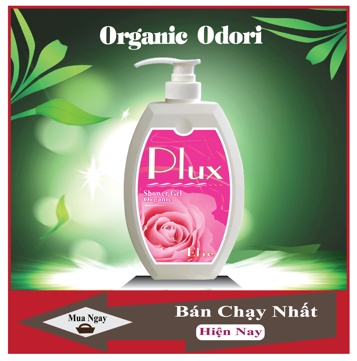 Sữa Tắm Chai 1 Lít Plux Elie - Chính Hiệu Odori