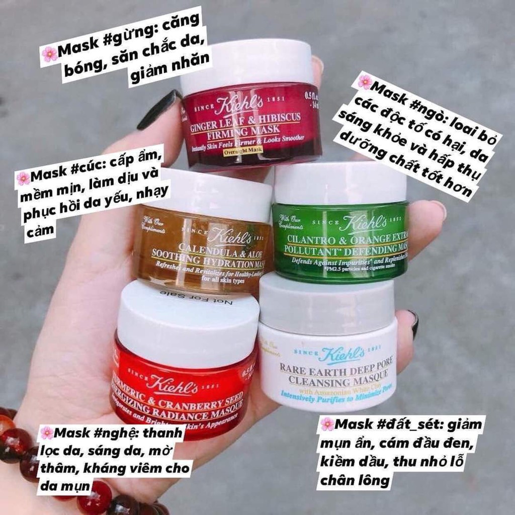 [Hcm]Sẵn Hũ Mặt Nạ Kiehls Mask Mini 14Ml