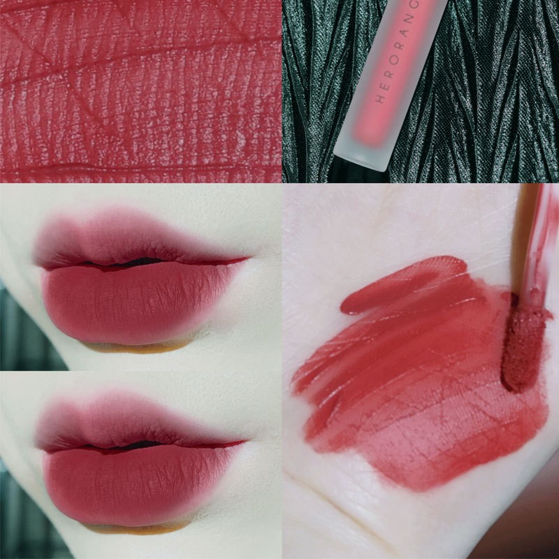 [HCM]Son Kem Lì Herorange Lip Glaze Siêu Xinh Chất Mềm Và Mịn Môi