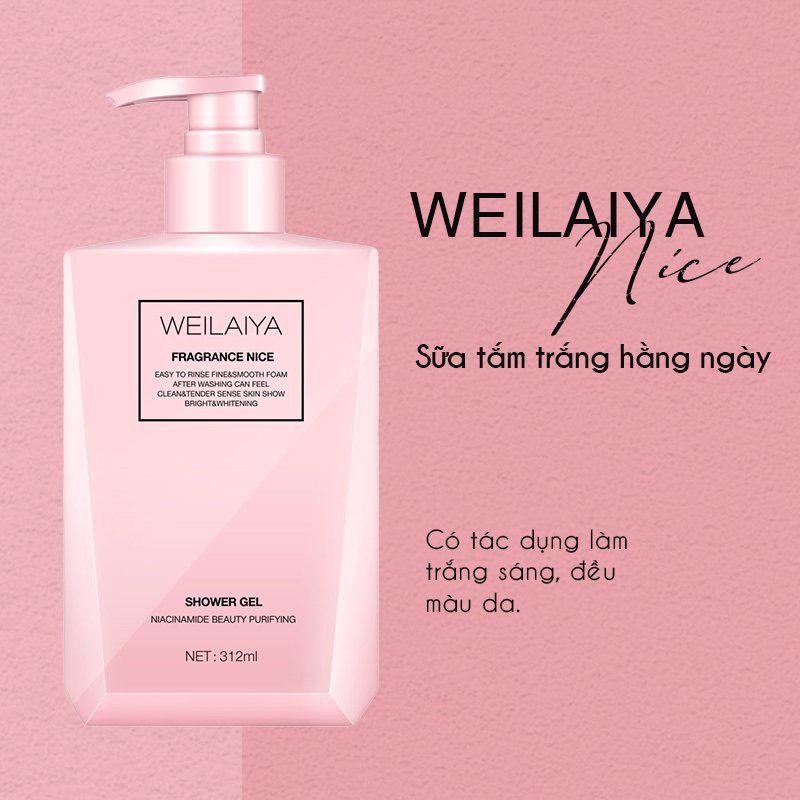 Sữa Tắm Trắng Da Weilaiya (Không Kèm Mini)