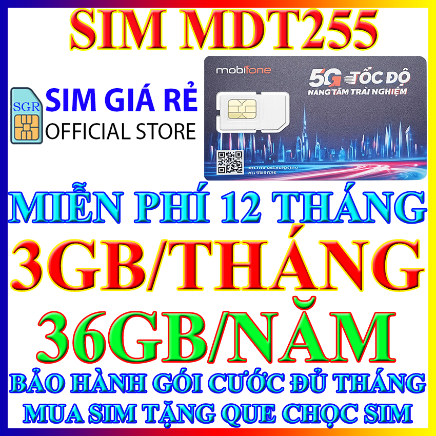 Sim 4G trọn gói 1 năm không nạp tiền Sim 4G trọn gói 12 tháng Sim 4G Mobifone 12MDT50 12FD50 21G12 12MAX60 MDT250A MDT250 MDT255 Shop Sim Giá Rẻ - FREESHIP - CHƯA KÍCH HOẠT.