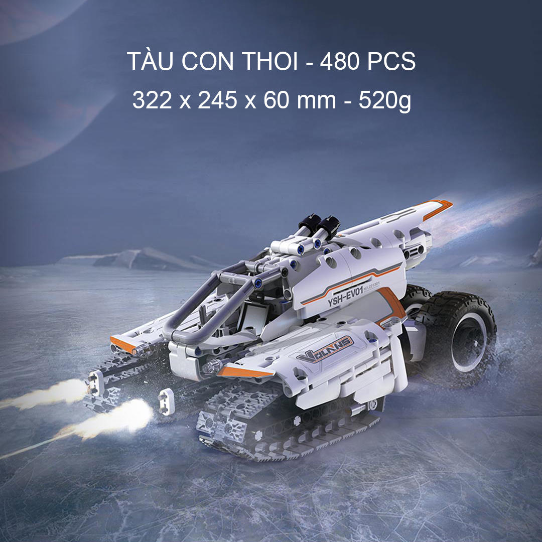[Xiaomi Onebot] Bộ đồ chơi xếp hình lắp ráp tàu con thoi phi thuyền chiến đấu hướng dẫn lắp ghép 3D 