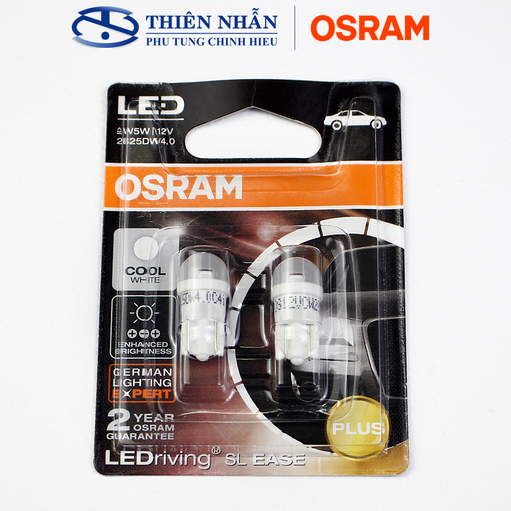 Bóng đèn Led OSRAM T10 demi/sương mù nhiều dòng xe Wave Dream Air Blade (2825DW4.0)