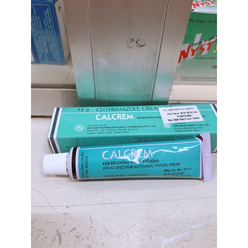 [Hcm]Calcrem Kem Bôi Nấm Lác Đồng Tiền T/15Gr