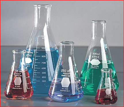 Bình tam giác Erlen bình nón thủy tinh 50ml 100ml 250ml 500ml 1000ml