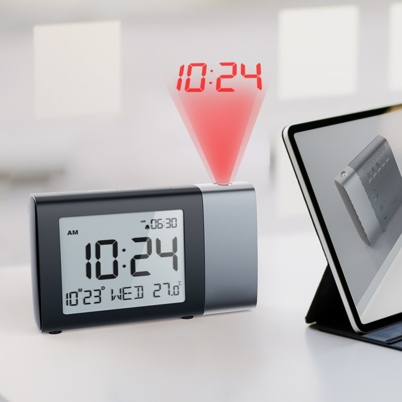 Đồng Hồ Báo Thức Kỹ Thuật Số Xiaomi 5282 Với Màn Hình Hiển Thị Lớn Có Thể Chiếu Lên Tường