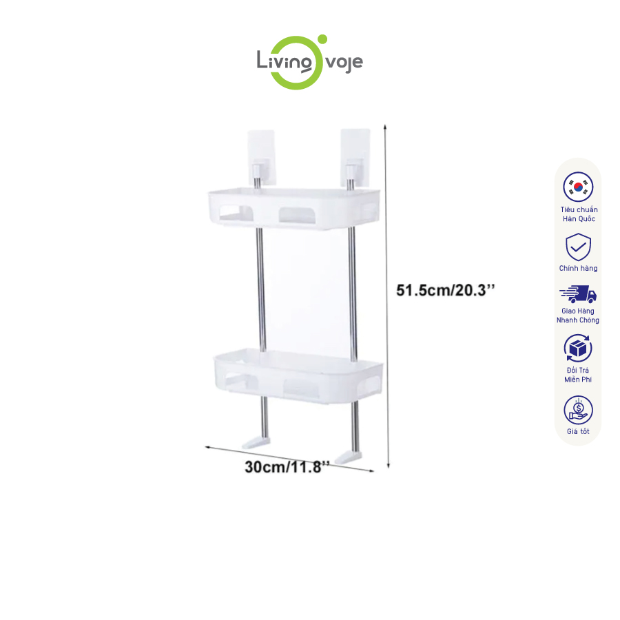 Kệ nhà tắm - 2 tầng - 3 tầng  - Kệ để đồ phòng tắm kệ nhà vệ sinh toilet kệ để bồn cầu