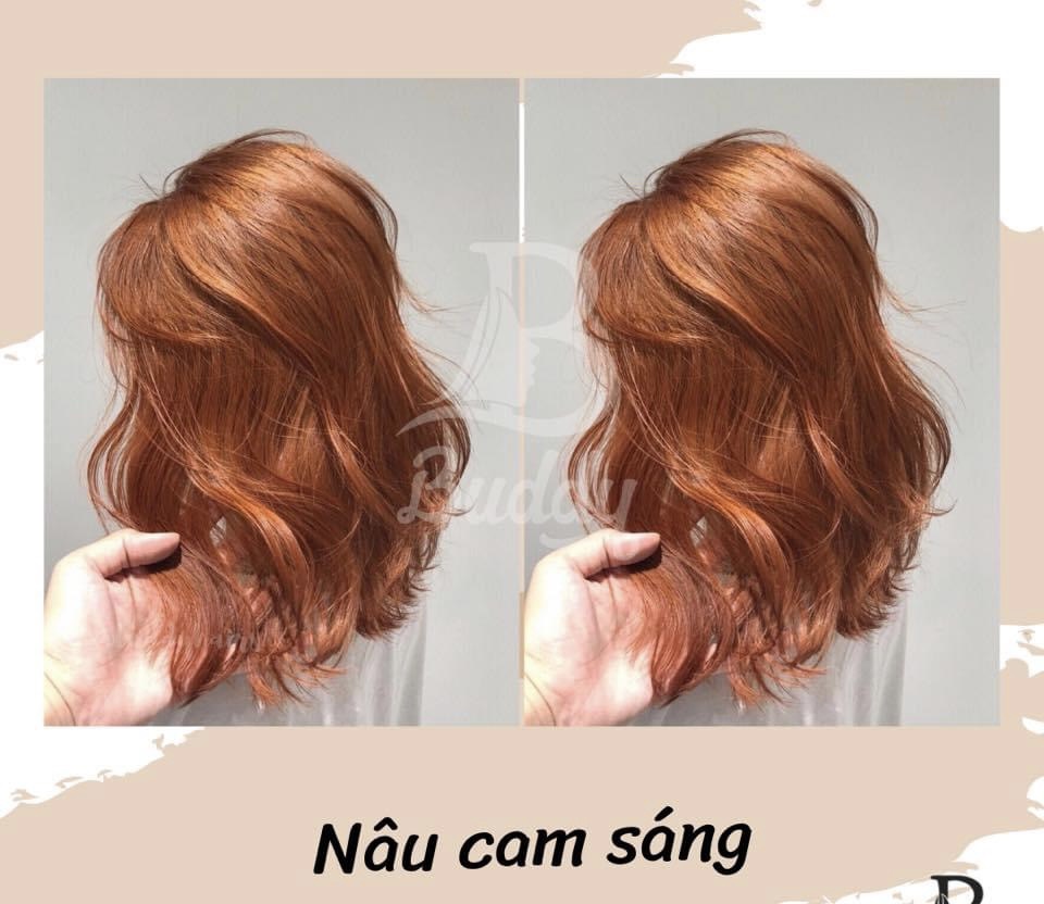 (Nhuộm Collagen Siêu Dưỡng Màu Nâu Cam Sáng) Kem Nhuộm Tóc Tại Nhà Không Mùi Màu Chuẩn Bóng Đẹp Tự Nhiên