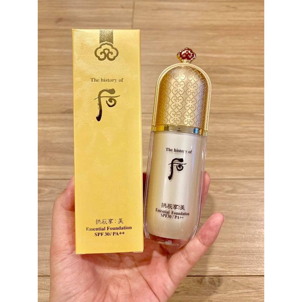Kem Nền Che Khuyết Điểm - Chống Nắng Whoo Essential Foundation Spf30 - 6669 Cam Kết Hàng Đúng Mô Tả Chất Lượng Đảm Bảo An Toàn Đến Sức Khỏe Người Sử Dụng