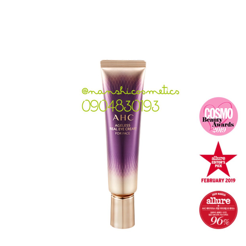 Kem chống nhăn trị thâm quầng mắt AHC Ageless Real Eye Cream For Face ngăn ngừa vết nhăn cho vùng mắt nhưng có bổ sung thêm một vài thành phần để tăng hiệu quả hơn