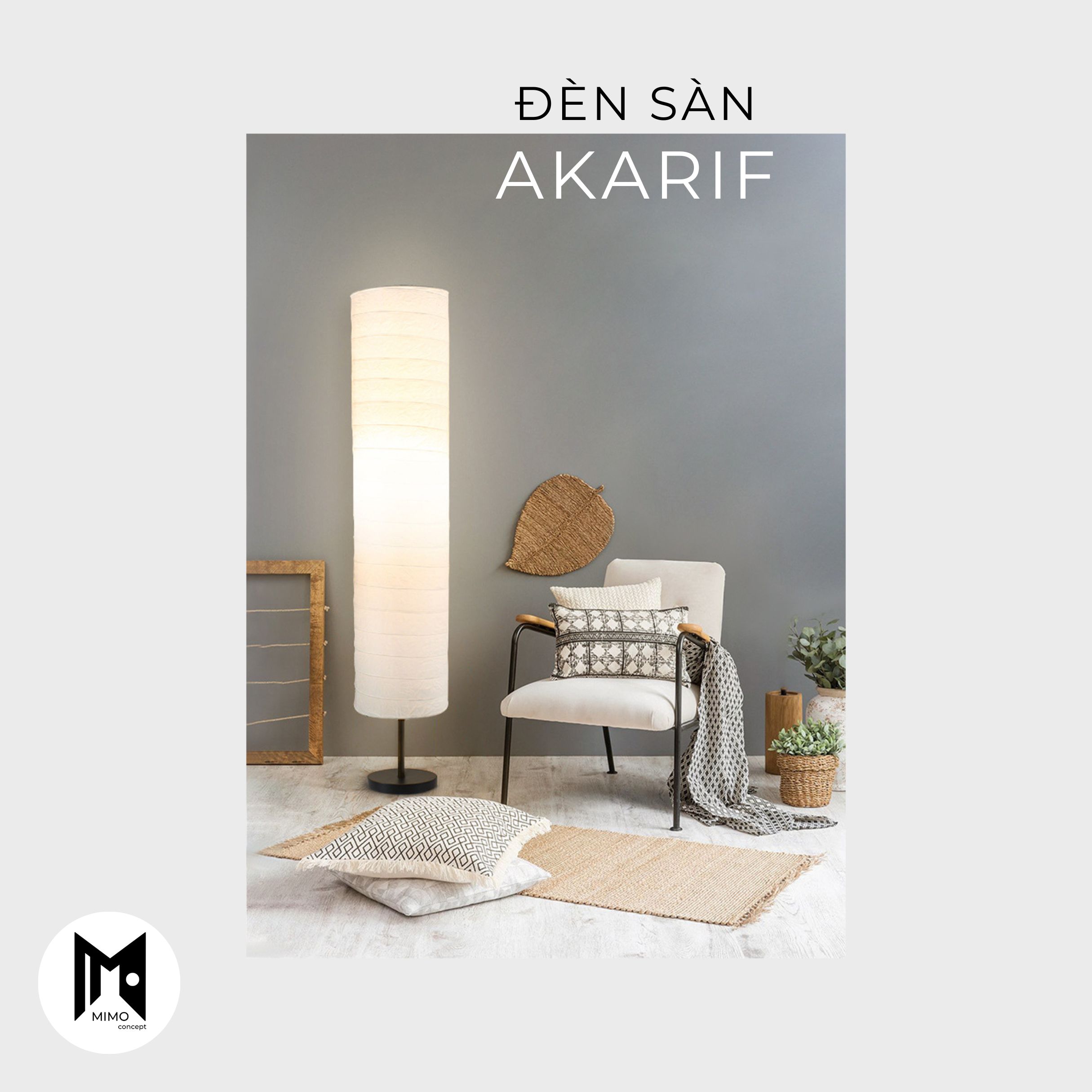 ĐÈN SÀN ĐÈN DECORĐÈN ĐẶT SÀN AKARIF PHONG CÁCH NHẬT BẢN