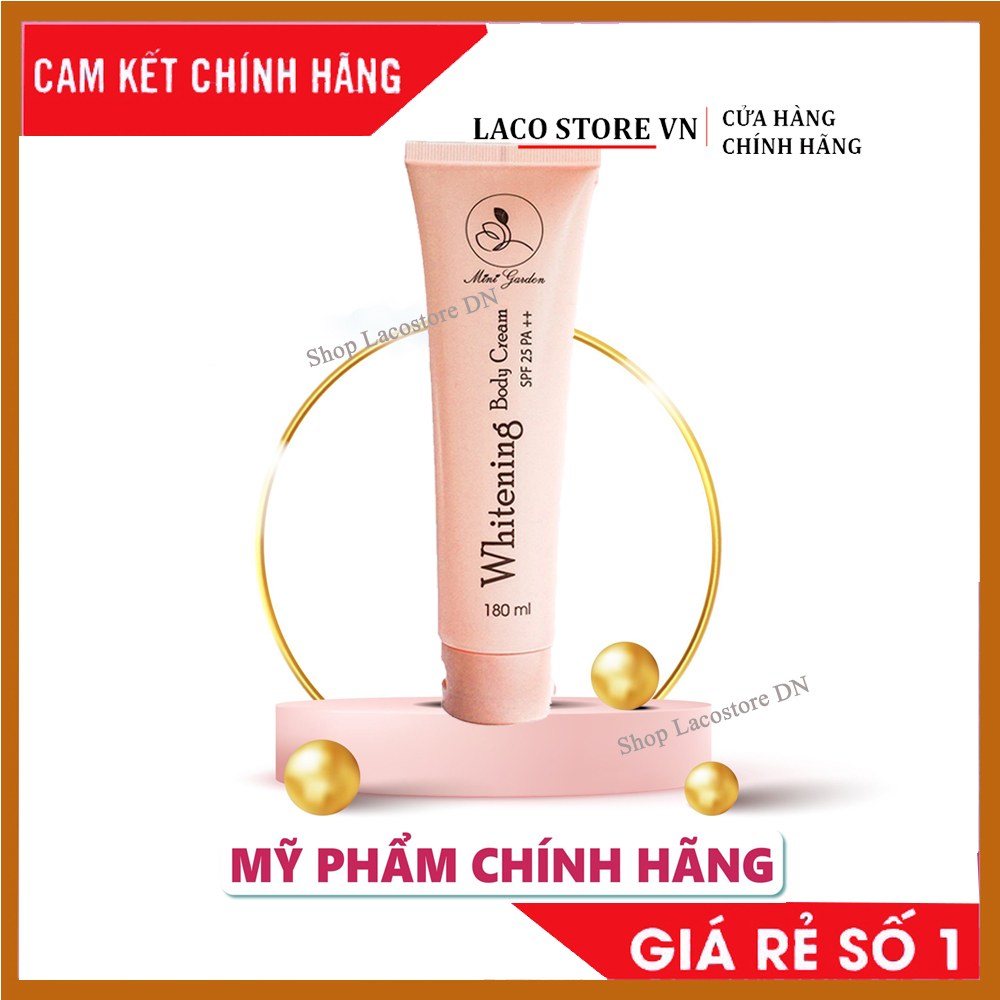 Kem Body Dưỡng Trắng Da Chống Nắng Spf25+/Pa++Men Bia Minigarden 180Ml