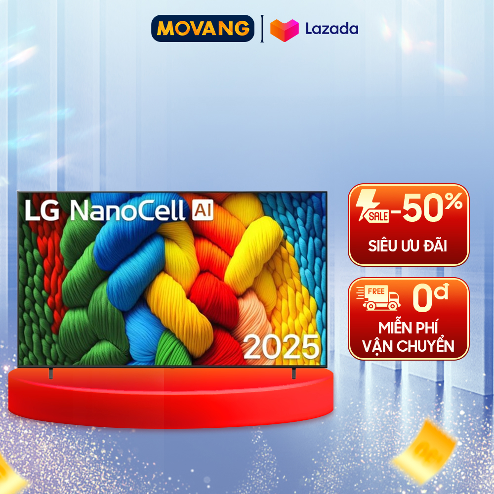 [CHỈ GIAO HCM] - Smart Tivi LG NanoCell AI 4K 65 Inch 65NANO80ASA - Bảo hành chính hãng