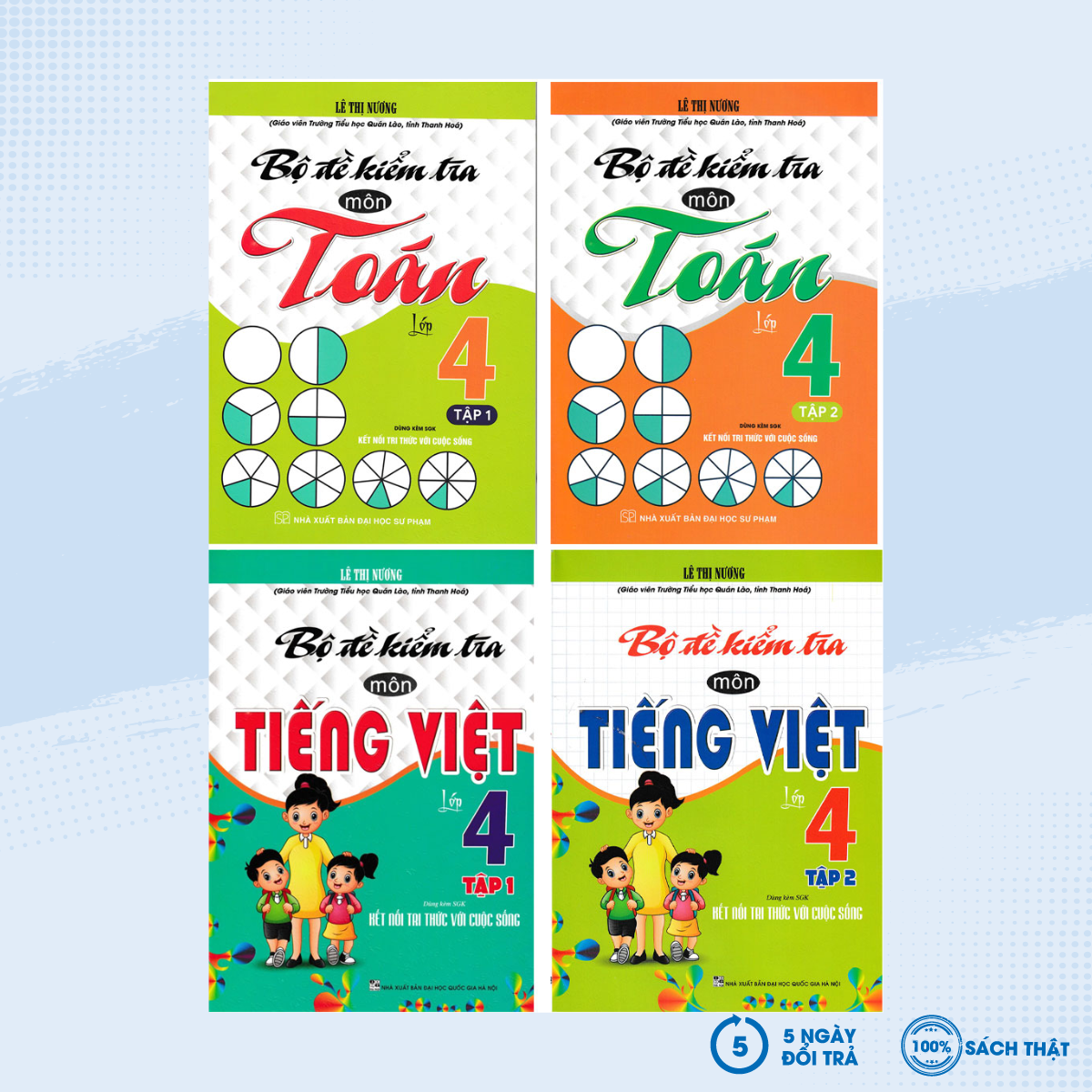 Sách - Combo Bộ Đề Kiểm Tra Môn Toán + Tiếng Việt Lớp 4 (Dùng Kèm SGK Kết Nối Tri Thức Với Cuộc Sống