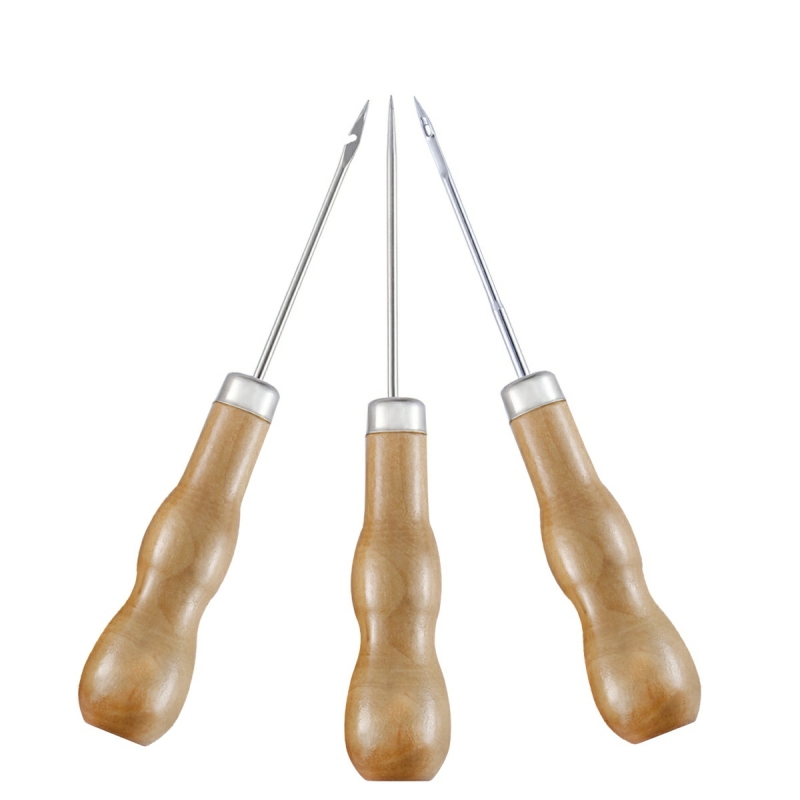 Set 3 Kim khâu may giày dép túi xách đồ da thủ công Dùi móc may-NIEVE