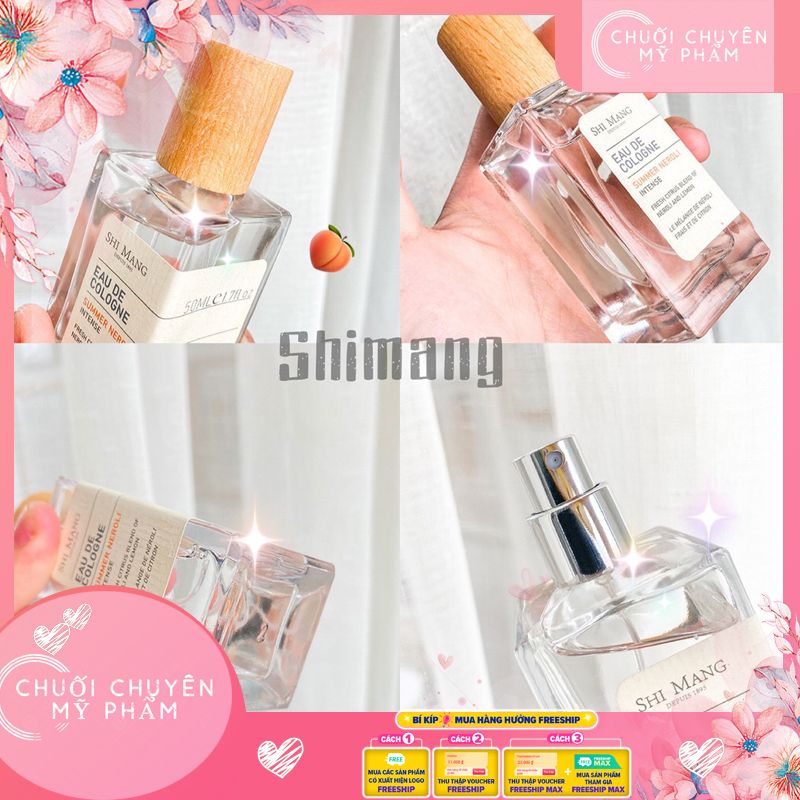 Nước Hoa Body Mist Shimang Nắp Gỗ Vuông Mẫu Mới | ?Nước Hoa Shimang? Nắp Gỗ Bản Vuông Cao Cấp Eau De Colonge Edp 50Ml Nước Hoa Cho Cả Nam Và Nữ Shimang Nội Địa Trung