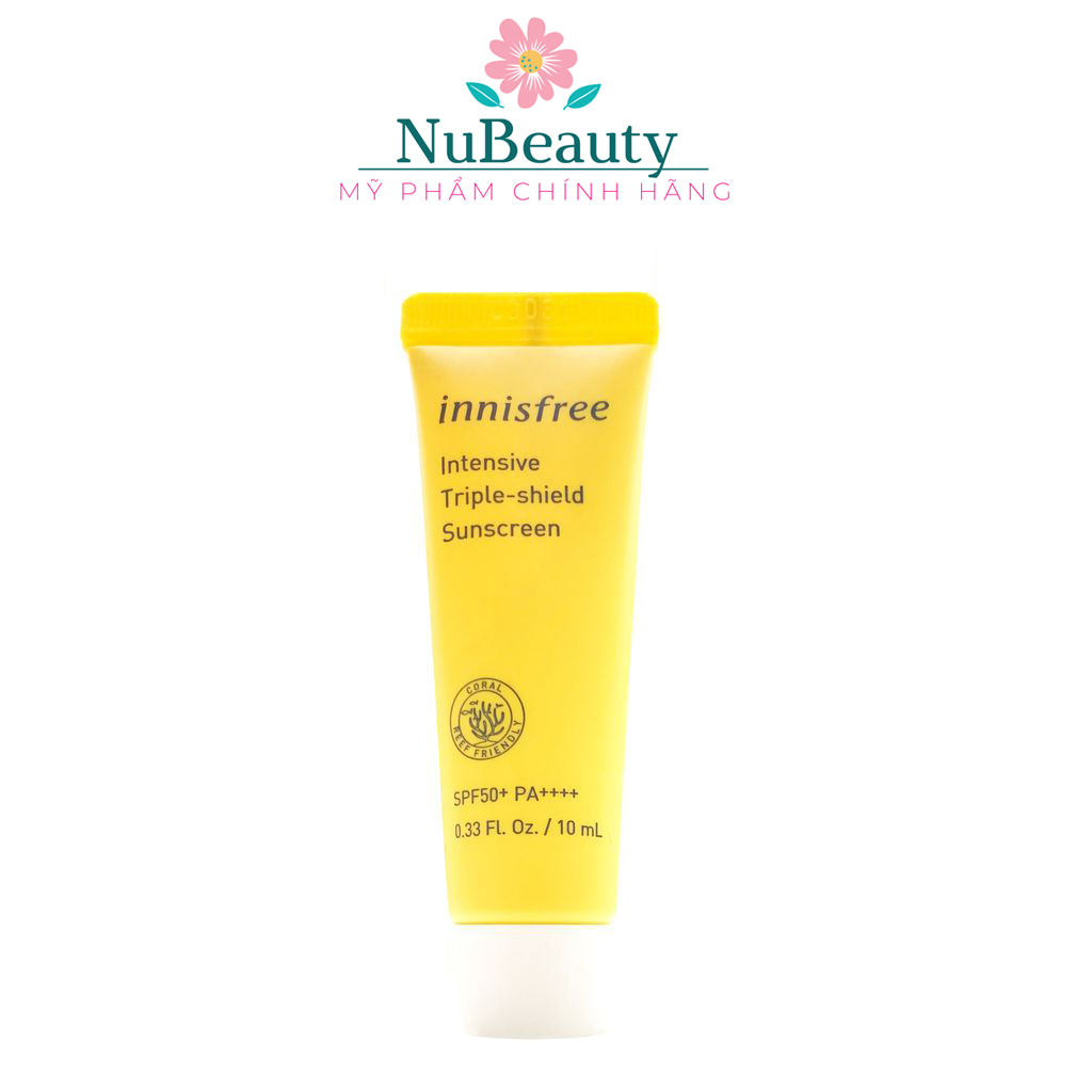 [HCM]?? CHÍNH HÃNG ?? Kem chống nắng Innisfree Intensive Triple Shield Sunscreen SPF50+ PA++++ Mini Size 10ml