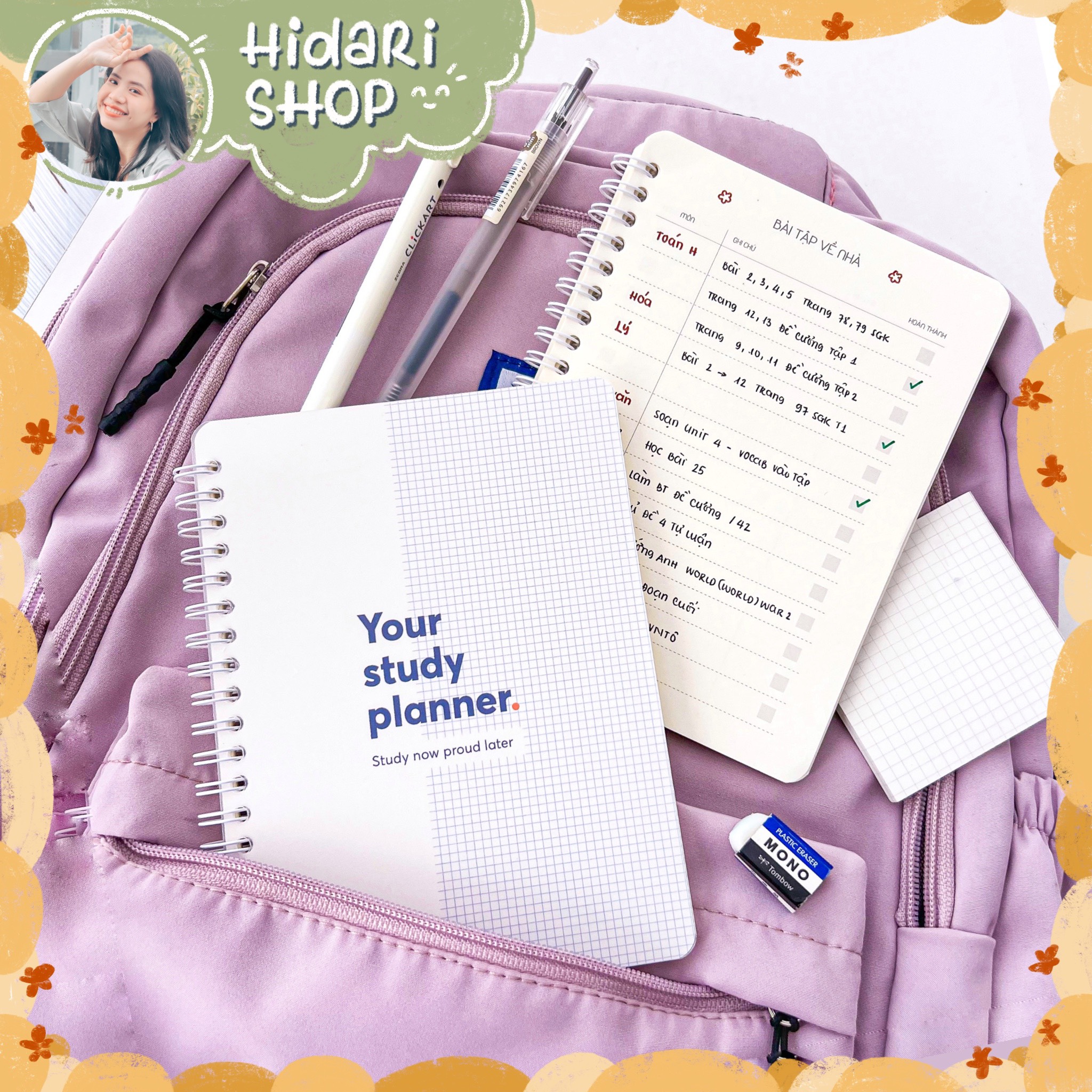 Sổ Your Study Planner Hidari - Lên Kế Hoạch Học Tập - Ham Học Collection từ Happy Hidari