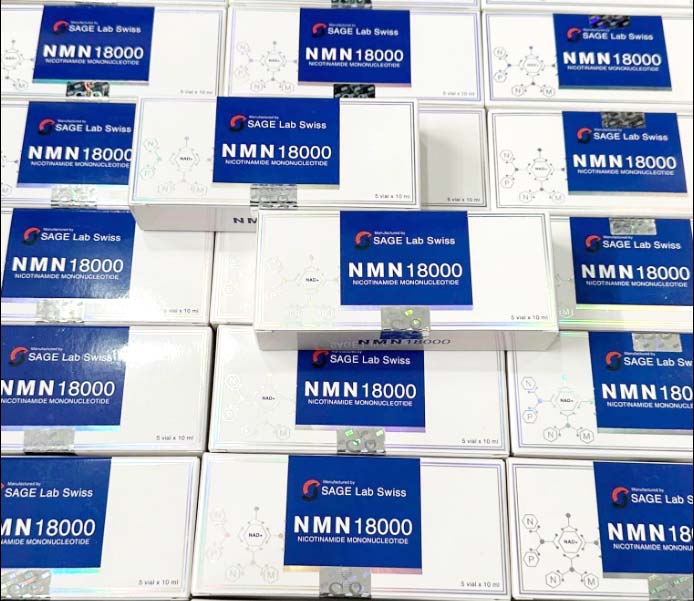 Tinh chất SAGE Lab Swiss NAD NMN 18000 Nicotinamide Mononucleotide (5 lọ x 10ml) | Trắng da, mix truyền trắng