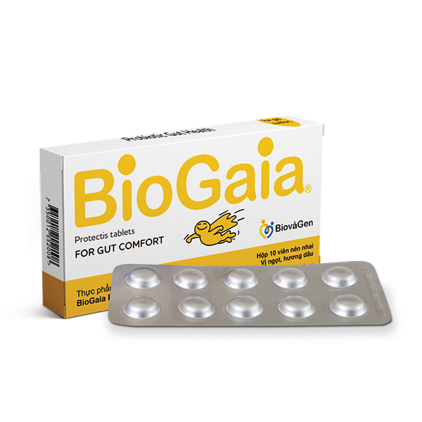 Men Vi Sinh Biogaia Dạng Viên - Giảm Táo Bón Nôn Trớ An Toàn Cho Bé Và Mẹ Bầu. Hộp 10 Viên ( Hàng Chính Hãng)