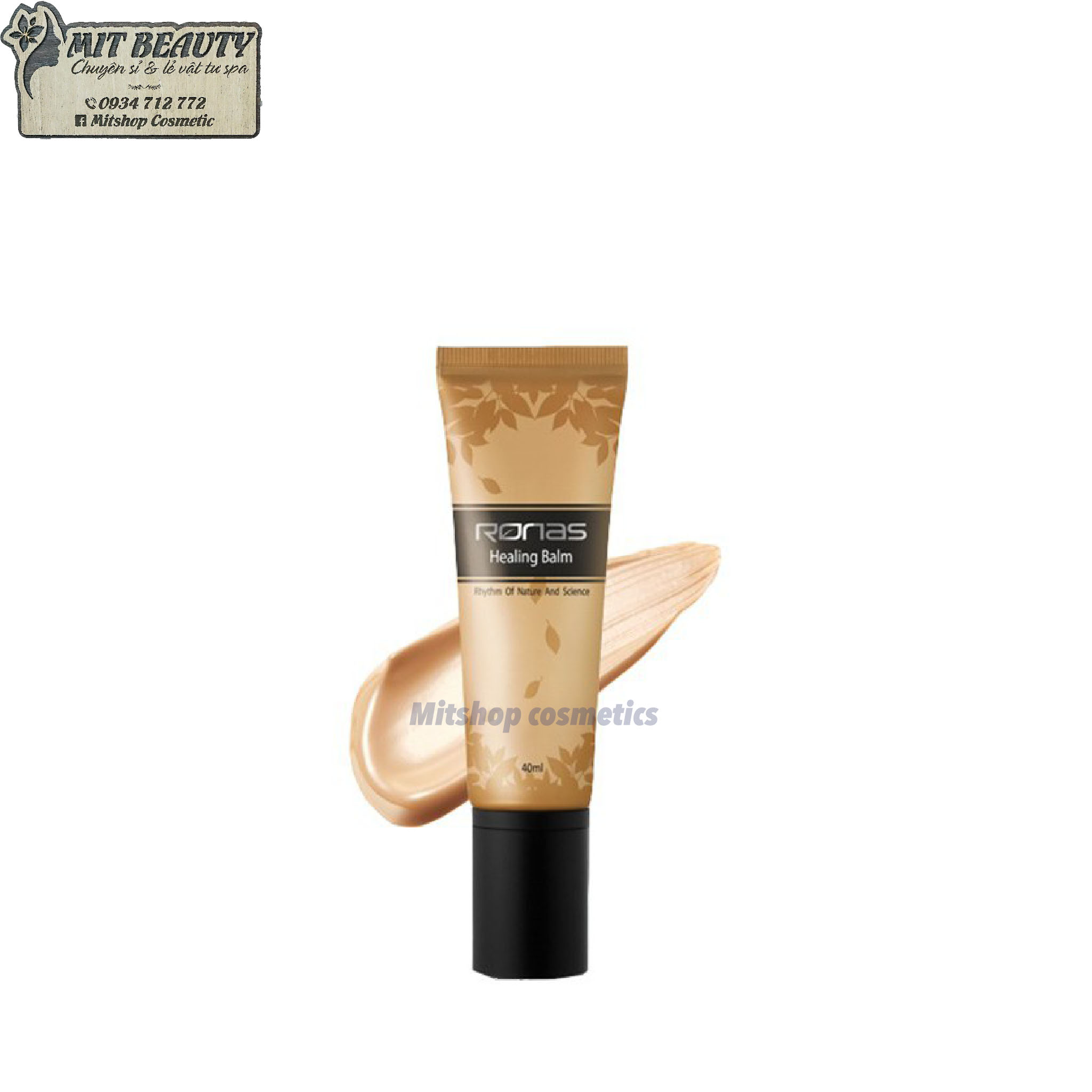 Kem Nền Trang Điểm Dưỡng Da Ronas Healing Balm Bb Cream 40Ml Hàn Quốc - Kem Làm Dịu Da