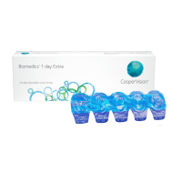 Kính áp tròng cận 1 ngày trong suốt BIOMEDICS 1 DAY EXTRA (Giá hộp)