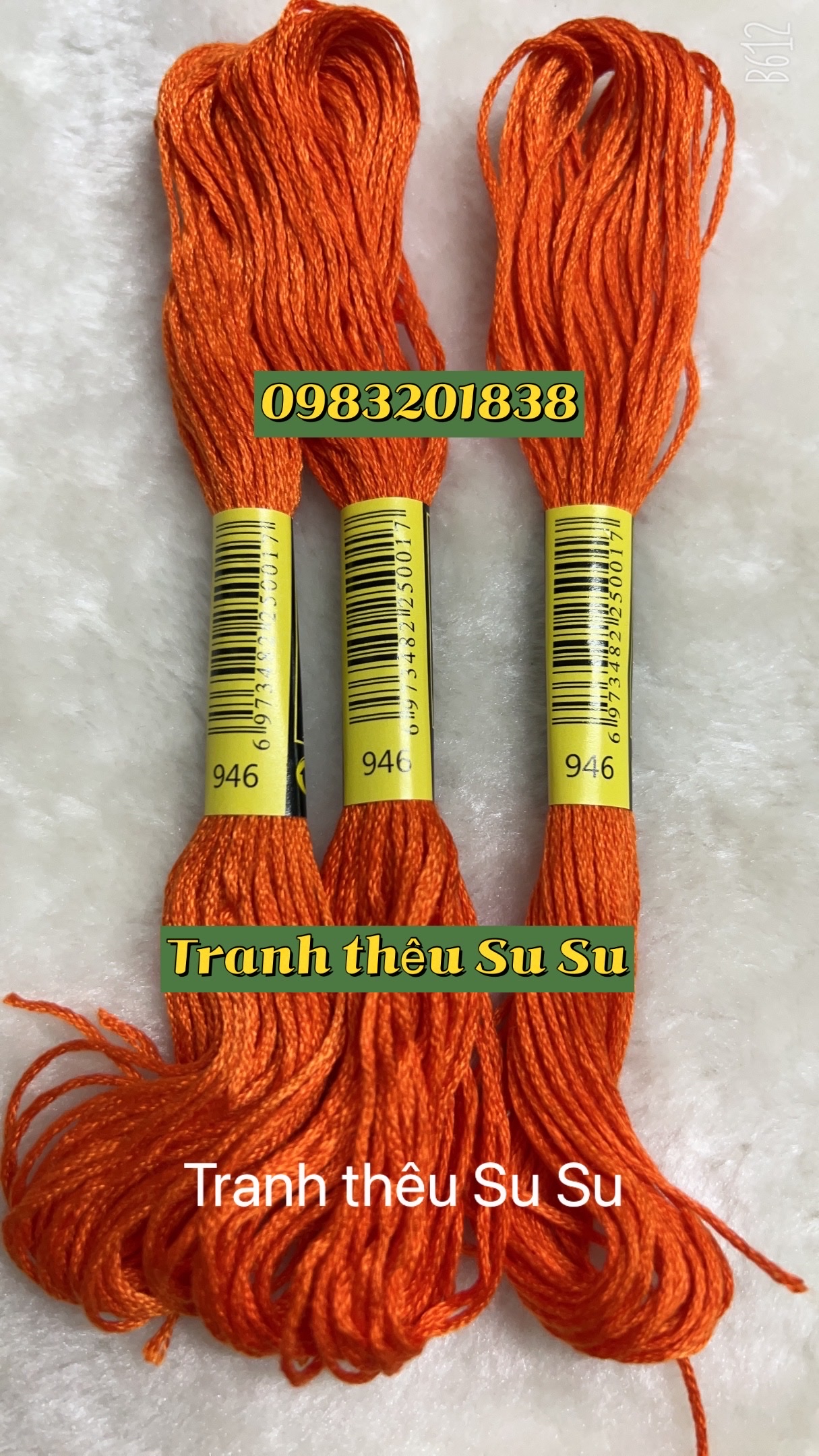 Chỉ cotton thêu tranh chữ thập mã DMC các mã chỉ thêu từ 900 đến mã 996 (giá 1 tép)